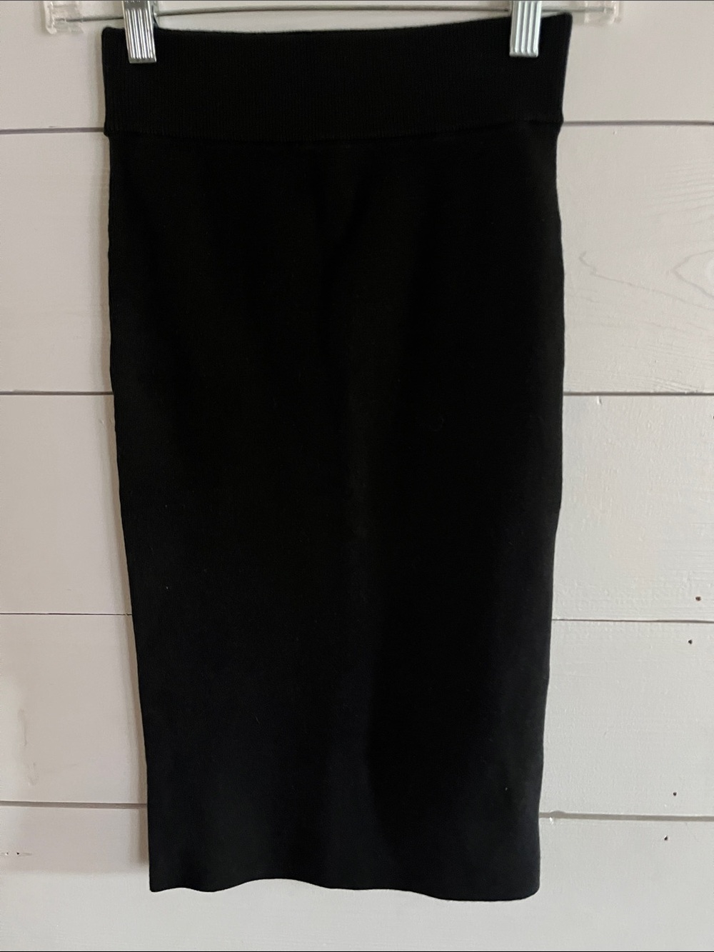 Express Black Knit Pencil Skirt